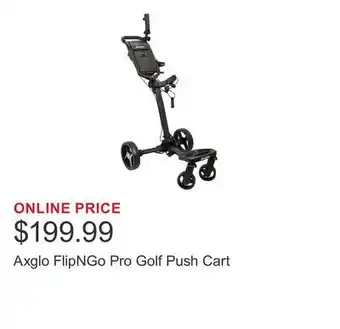 Costco Axglo FlipNGo Pro Golf Push Cart offer