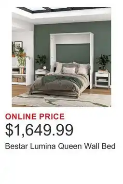 Costco Bestar Lumina Queen Wall Bed offer