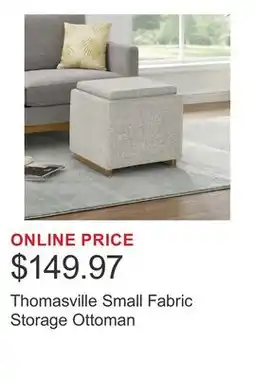 Costco Thomasville Small Fabric Storage Ottoman offer