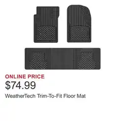 Costco WeatherTech Trim-To-Fit Floor Mat offer