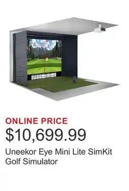 Costco Uneekor Eye Mini Lite SimKit Golf Simulator offer