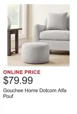 Costco Gouchee Home Dotcom Alfa Pouf offer