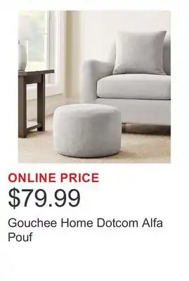 Costco Gouchee Home Dotcom Alfa Pouf offer