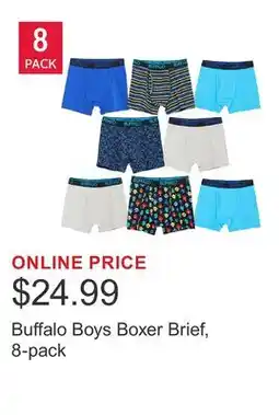 Costco Buffalo Boys Boxer Brief, 8-pack offer