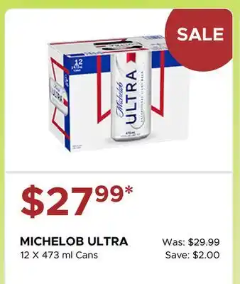 The Beer Store MICHELOB ULTRA offer