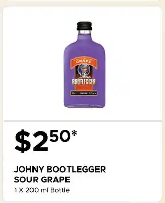 The Beer Store JOHNY BOOTLEGGER SOUR GRAPE offer