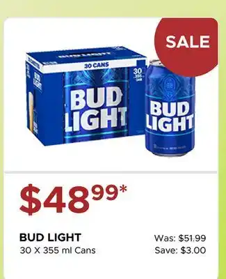 The Beer Store BUD LIGHT offer