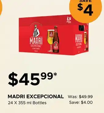 The Beer Store MADRI EXCEPCIONAL offer