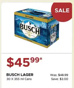 The Beer Store BUSCH LAGER offer