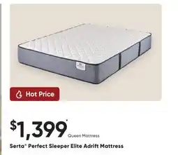 Sleep Country Serta Perfect Sleeper Elite Adrift Mattress offer