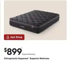 Sleep Country Chiropractic Superest Superior Mattress offer