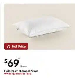 Sleep Country Fieldcrest Microgel Pillow offer