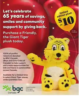 Giant Tiger limited edition plush offer