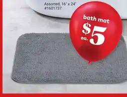 Giant Tiger bath mat offer