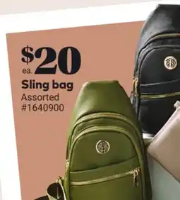 Giant Tiger Sling bag offer