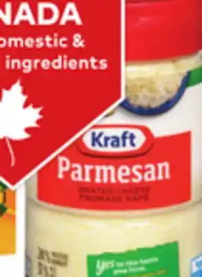 Giant Tiger Kraft Parmesan Cheese offer