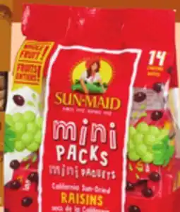 Giant Tiger Sun-Maid mini raisins offer
