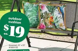 Giant Tiger Outdoor Cushion offer