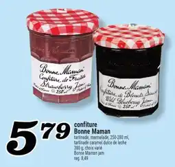 Marché Richelieu CONFITURE BONNE MAMAN | BONNE MAMAN JAM offer