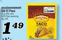Marché Richelieu ASSAISONNEMENT OLD EL PASO | OLD EL PASO SEASONING offer
