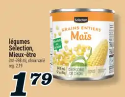 Marché Richelieu LÉGUMES SELECTION, MIEUX‑ÊTRE offer