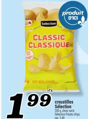 Marché Richelieu CROUSTILLES SÉLECTION | SÉLECTION POTATO CHIPS offer