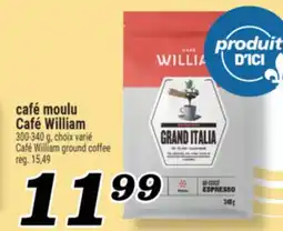 Marché Richelieu CAFÉ MOULU CAFÉ WILLIAM | CAFÉ WILLIAM GROUND COFFEE offer
