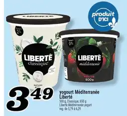 Marché Richelieu YOGOURT MÉDITERRANÉE LIBERTÉ | LIBERTÉ MÉDITERRANÉE YOGURT offer