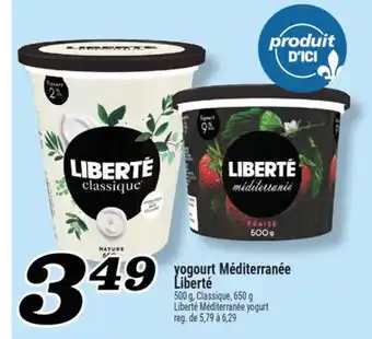 Marché Richelieu YOGOURT MÉDITERRANÉE LIBERTÉ | LIBERTÉ MÉDITERRANÉE YOGURT offer