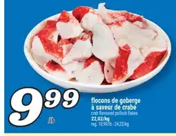 Marché Richelieu FLOCONS DE GOBERGE À SAVEUR DE CRABE | CRAB FLAVOURED POLLOCK FLAKES offer