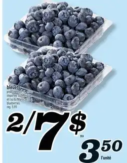 Marché Richelieu BLEUETS | BLUEBERRIES offer