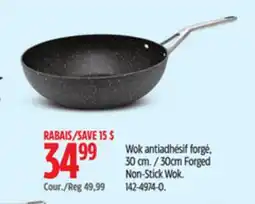 Canadian Tire 30cm Forged Non-Stick Wok offer