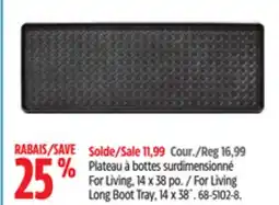Canadian Tire For Living Long Boot Tray, 14 x 38˝ offer