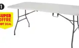 Canadian Tire For Living 6´ Folding Table with Carry Handle, White offer