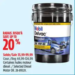 Canadian Tire Mobil Selected Diesel Motor Oil offer
