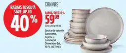 Canadian Tire Summerset Dinnerware Set, 16-Pc offer