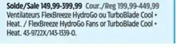 Canadian Tire FlexBreeze HydroGo Fans or TurboBlade Cool + Heat offer