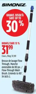 Canadian Tire Flow-Through Wash Brush offer