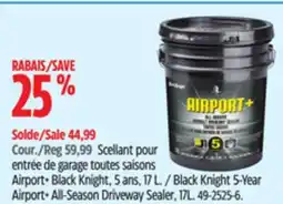 Canadian Tire Black Knight 5-Year Airport+ All-Season Driveway Sealer, 17L offer
