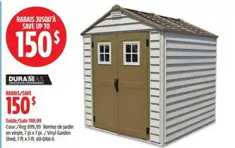 Canadian Tire Duramax Vinyl Garden Shed offer