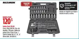Canadian Tire MAXIMUM Professional Grade Socket Set, 224-pc, CRV, Nickel-Chrome Plating offer