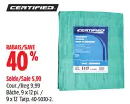 Canadian Tire Certified 9 x 12´ Tarp offer