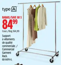 Canadian Tire Commercial Garment Rack offer