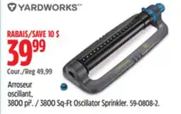 Canadian Tire Yardworks Dry Seal Oscillating Lawn Water Sprinkler, 3800 sq.ft offer