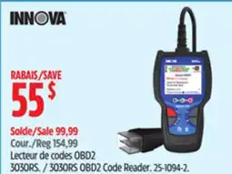 Canadian Tire Innova 3030RS OBD2 Code Reader offer