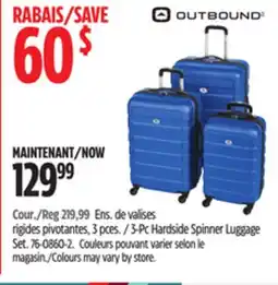 Canadian Tire Outbound 3-Pc Hardside Spinner Luggage Set offer