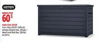 Canadian Tire Wood-Look Deck Box offer