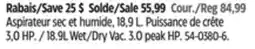 Canadian Tire 18.9L Wet/Dry Vac offer