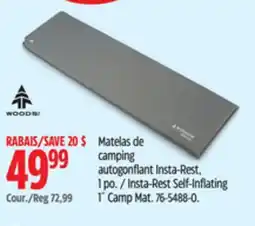 Canadian Tire Insta-Rest Self-Inflating 1˝ Camp Mat offer