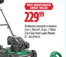 Canadian Tire 150cc 2-in-1 Gas Push Lawn Mower, 21˝ offer